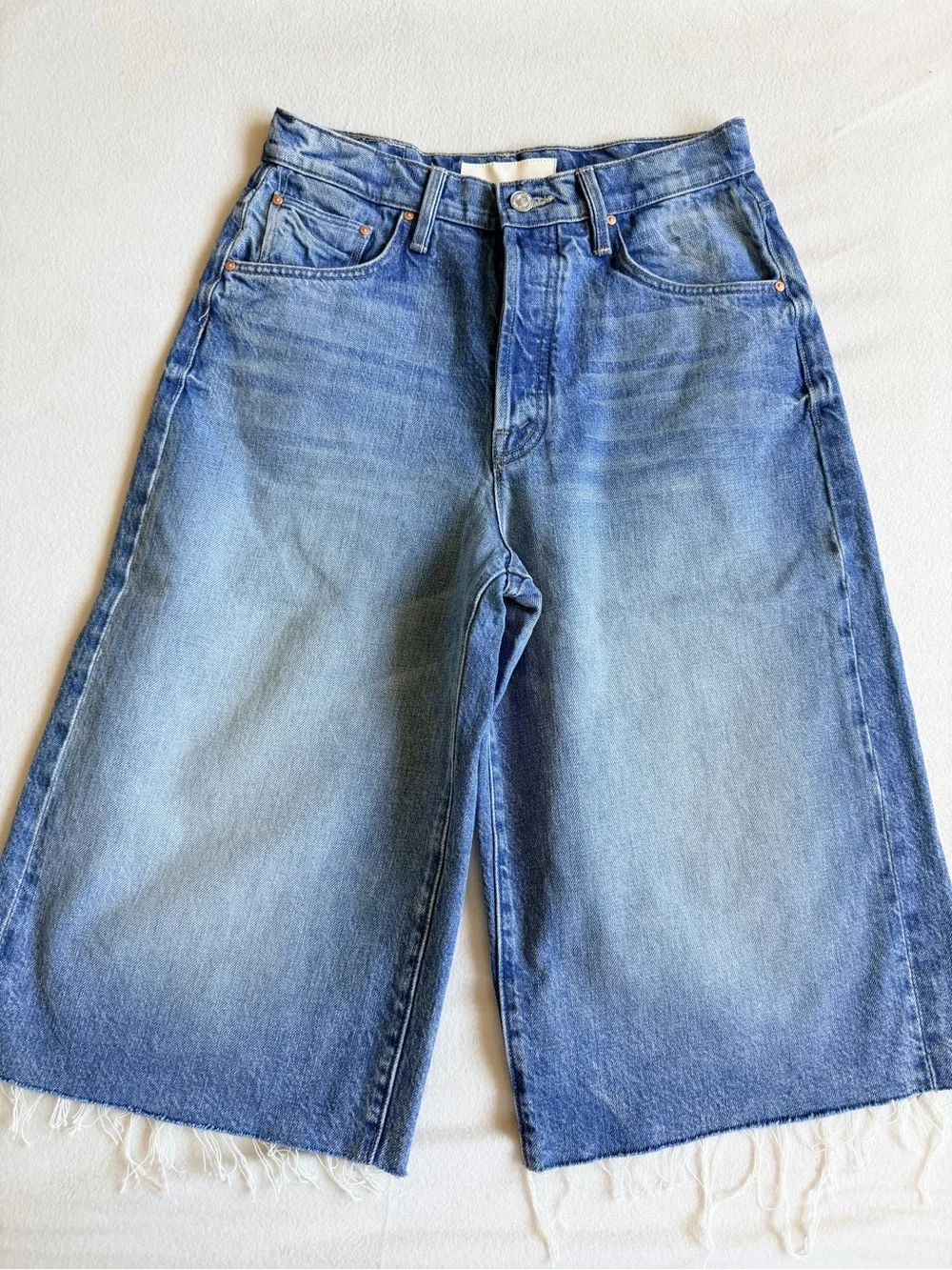 MOTHER The Whole Lot Fray Wipeout Shorts